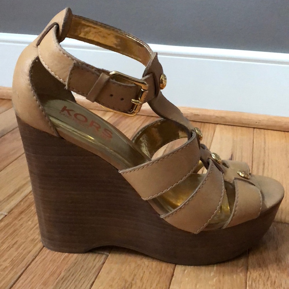 Michael Kors wedge heels sz 8
